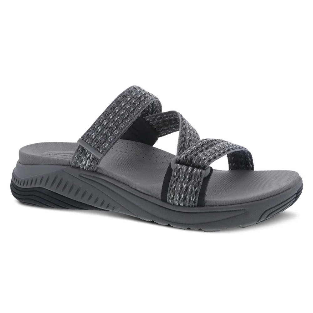 Dansko Rosette Sandals Size 40 /10 Gray Adjustable Comfort Sport